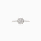 Timeless round diamond engagement ring in white gold