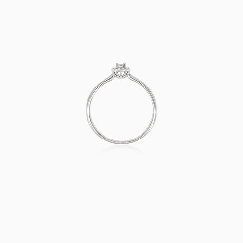 Classic minimalistic women engagement ring