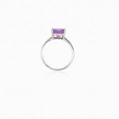 Amethyst-Ovalring aus Silber
