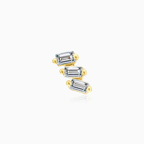 Schickes Damenpiercing aus Gelbgold