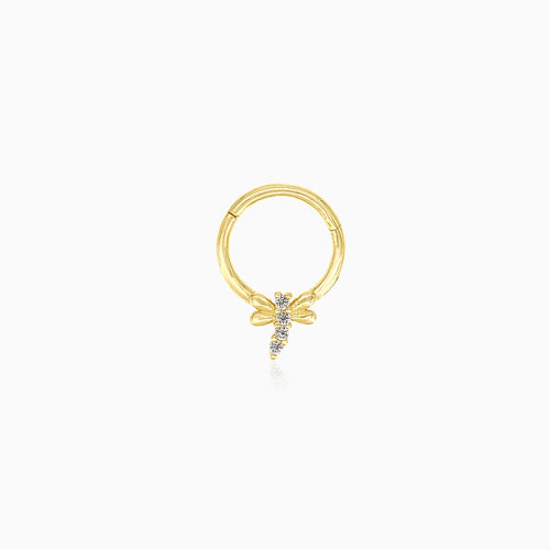 Piercing créole libellule élégant
