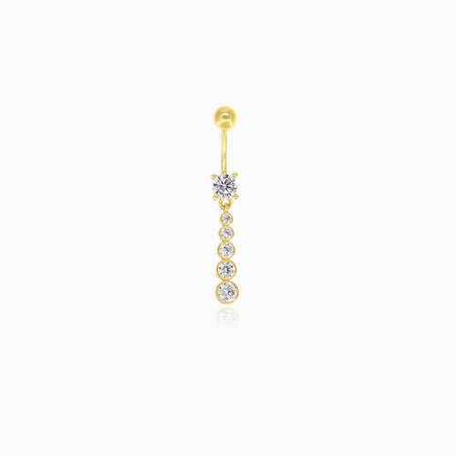 Stilvoller Gold Bauchnabelschmuck