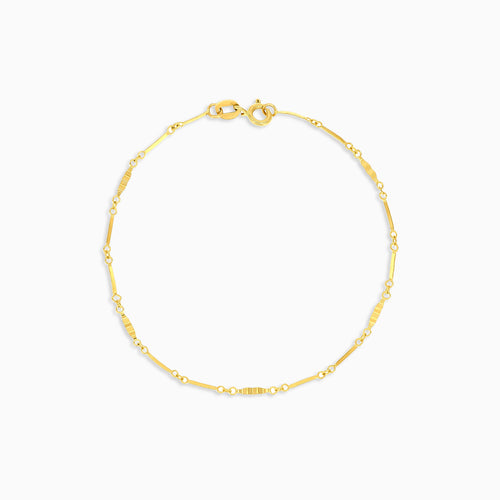Minimalistisches Damenarmband aus Gold