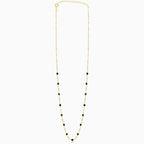Náhrdelník ze žlutého zlata s černým onyxem