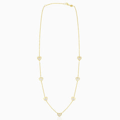 Mother pearl love necklace