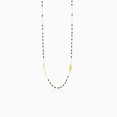 Elegantní růžencový náhrdelník s onyxem