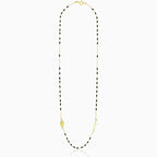 Elegantní růžencový náhrdelník s onyxem