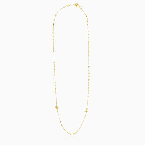 Einfaches Rosenkranz-Halskette aus Gold