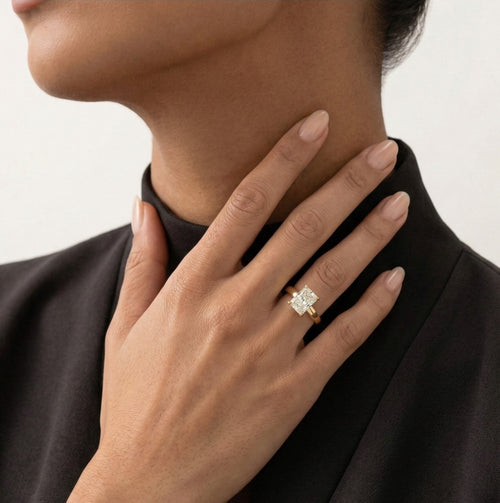 Zářivý diamantový prsten