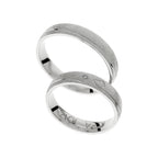 Ringe aus mattem Weißgold mit und ohne Herz