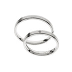 Elegant white gold wedding ring