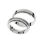 Stylish and elegant white gold wedding rings
