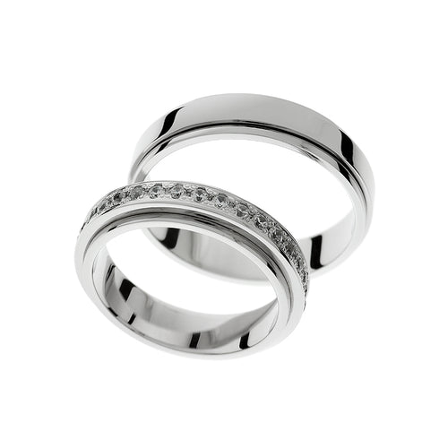 Stilvolle und elegante Eheringe aus Weißgold