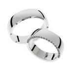 Massive white gold wedding ring