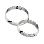 Elegant white gold wedding ring with stones