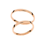 Eleganter 2mm dünner Roségold-Ehering