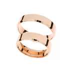 Elegant 5mm thick rose gold wedding ring