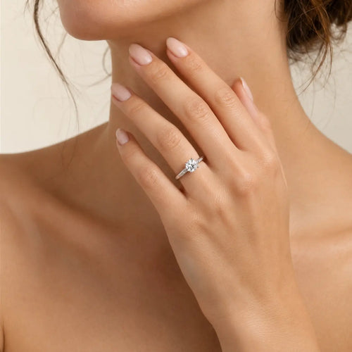 Sterling Silver Luminous Pavé Ring