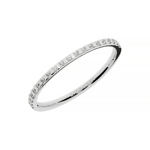 Dünner eleganter Weißgold-Ehering
