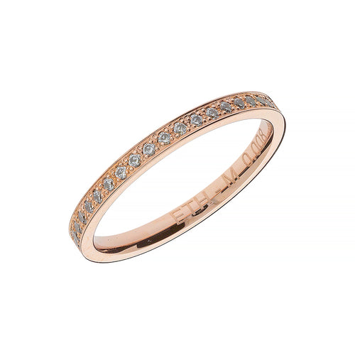 Eleganter Roségold-Ehering