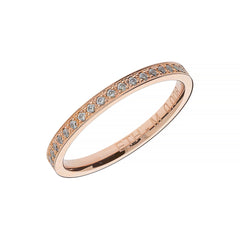 Anillo de boda elegante de oro rosa