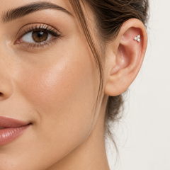 Yellow Gold Trio Cubic Zirconia Piercing