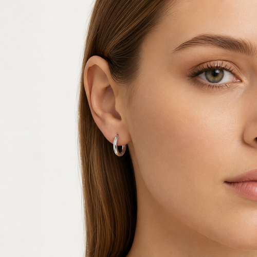 Sterling Silver Classic Huggie Earrings