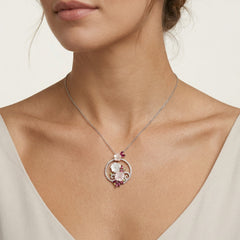 Flower circle pendant