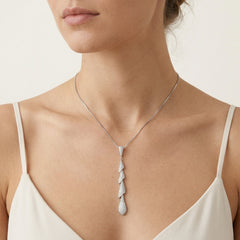 Silver long pendant