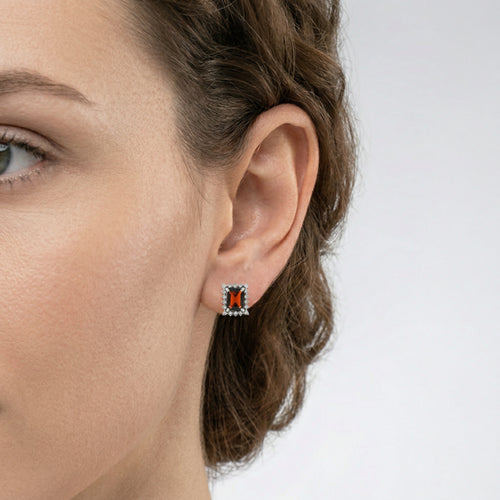 Classy silver earrings