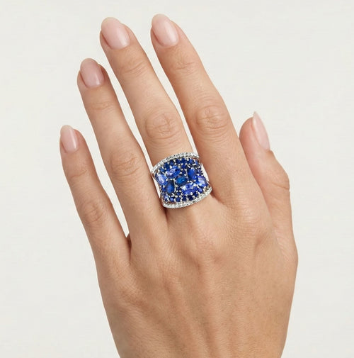 Sapphire paradise ring