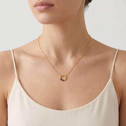 Einzigartiges Collier mit Onyx
