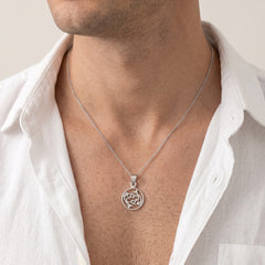 Silver pendant pisces
