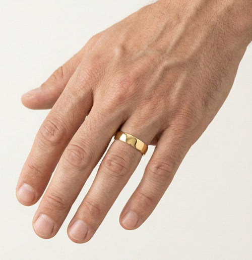 Anillo de boda ligero de 3 mm en oro amarillo