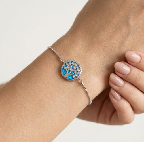 Opal Lebensbaum-Armband