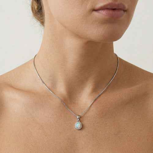 Royal Weißopal Anhänger