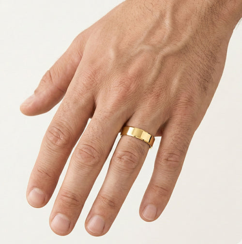 Schlichter Gelbgold-Trauring