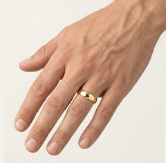 Klasické 5 mm široké snubní prsteny ze žlutého zlata