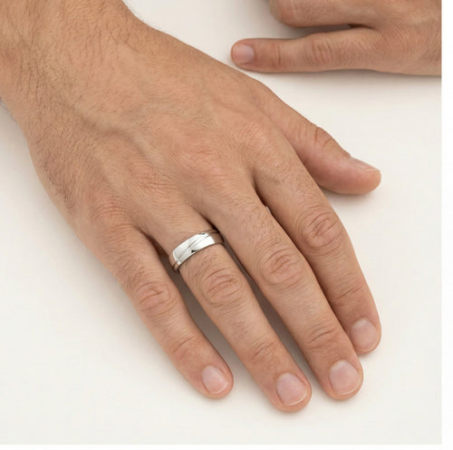 Prsteny z bílého zlata s vysokým leskem