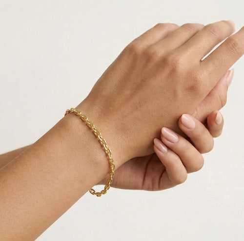 Pulsera de cadena de oro