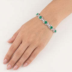 Pulsera de jade ovalada