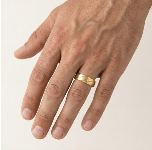 Bagues de mariage élégantes en or jaune