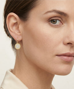 Boucles d’oreilles cercles dorés étincelants