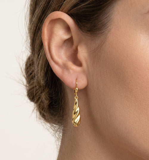 Gold Dangle Drop Earrings