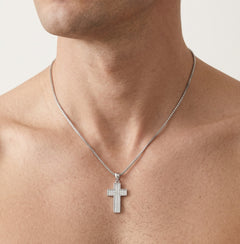 Plochý kříž přívěsek