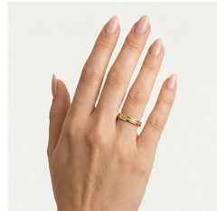 Unikátní snubní prsten ze žlutého zlata