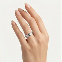 Prsteny z bílého zlata s vysokým leskem