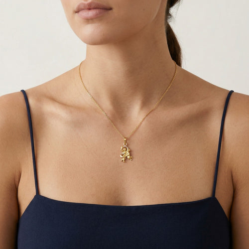 Gold-Gemini-Zeichen Anhänger