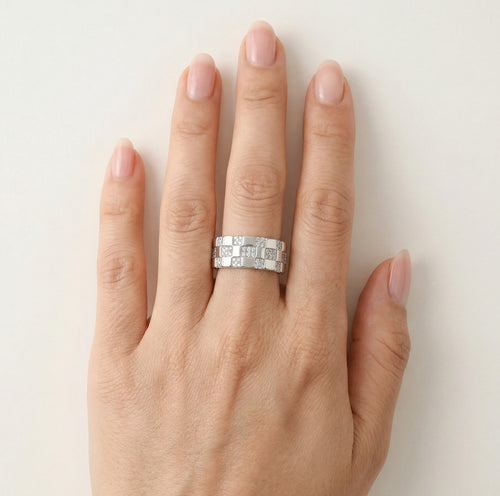 Damen-stylischer-Kubikzirkonia-Silberring