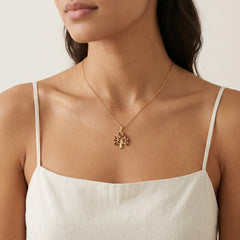 Pendentif arbre de vie en grenat